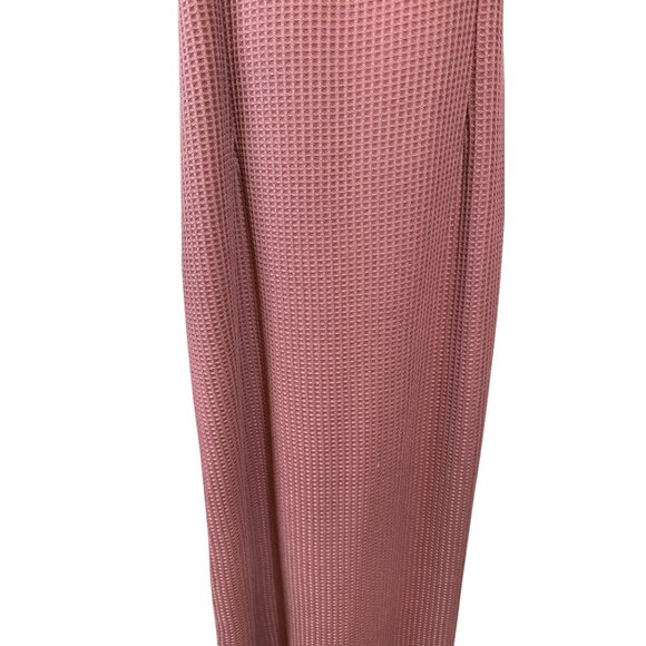 NWT Pretty Little Thing 16 Mauve Waffle Knit Maxi Dress Sleeveless Polyester - Picture 11 of 15